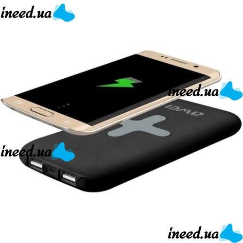 Портативное зарядное устройство Power Bank Awei P98K 8000 mAh с беспроводной зарядкой для телефона