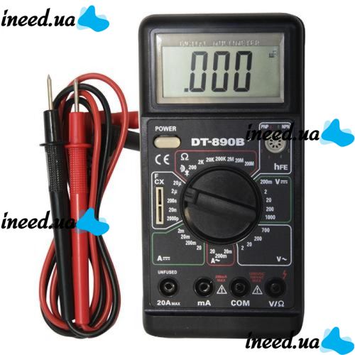 Цифровой профессиональный мультиметр Digital DT-890B+ тестер