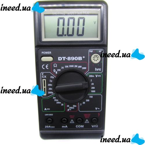 Цифровой профессиональный мультиметр Digital DT-890B+ тестер