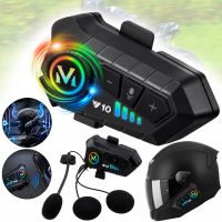 Беспроводная гарнитура на шлем Helmet Wireless Earphone Y10 с мягким микрофоном и шумоподавлением, мотогарнитура с сенсорным управлением и Bluetooth
