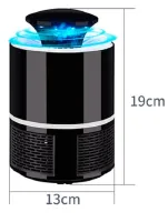 Электрическая лампа приманка для насекомых Nova Mosquito Killer Lamp NV-818 5 Вт, USB Электрическая ловушка уничтожитель комаров и мошек