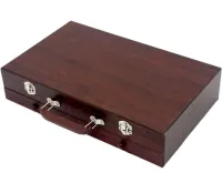 Детский набор для рисования и творчества Super Artist Tool Kit 123 предмета в деревянном чемодане Художественный комплект карандашей и красок в кейсе