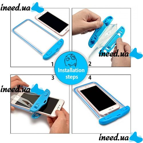 Универсальный водонепроницаемый чехол для телефона и документов Waterproof case, цвета в ассортименте