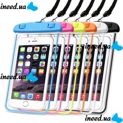Универсальный водонепроницаемый чехол для телефона и документов Waterproof case, цвета в ассортименте