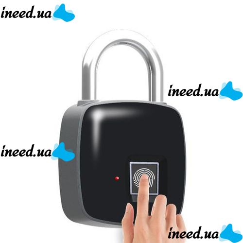 Умный биометрический замок с сканером отпечатка пальца Security Fingerprint  Lock P3 Black