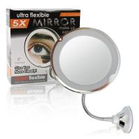 Гибкое зеркало на присоске с подсветкой с 5x увеличением Ultra Flexible Mirror 5X