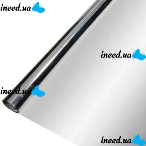 Самоклеюча дзеркальна плівка для вікон Proffilms Silver 10 1м x 60см для захисту від сонячних променів, Тонувальна 100x60см від сонця на вікна