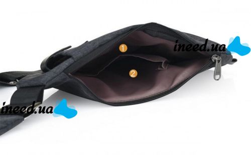 Тактическая нагрудная сумка мессенджер Cross Body однолямочная, Водонепроницаемая мужская барсетка через плечо, Сумка Кросс боди, Черная