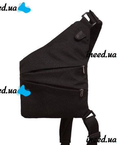 Тактическая нагрудная сумка мессенджер Cross Body однолямочная, Водонепроницаемая мужская барсетка через плечо, Сумка Кросс боди, Черная