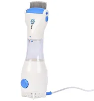 Electric comb for removing lice and nits Licetec V-Comb WN-38 with vacuum, Flea comb with stainless steel nozzle for animals White