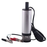 Погружной дизельный насос Diesel Pump автомобильный для перекачки дизельного топлива с клещами 24V 38 мм, Электро насос 24 В для керосина и мазута