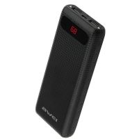 Портативное зарядное Power Bank Awei P70K 20000 mAh Black, черные