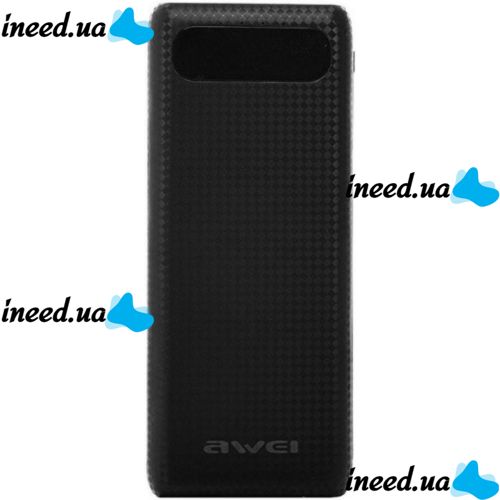 Портативное зарядное Power Bank Awei P70K 20000 mAh Black, черные