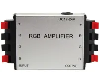 Универсальный двухплатный усилитель напряжения RGB Amplifier XM-01 12V-24v 6A для светодиодной LED ленты, Контроллер 12В для лед лент Серебристый
