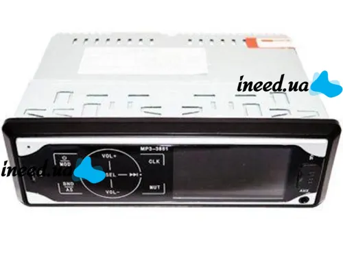 Універсальна автомагнітола 1DIN ISO Pioneer MP3-3881 з сенсорними кнопками і пультом ДУ, сенсорна магнітола програвач в машину з USB і SD