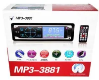 Універсальна автомагнітола 1DIN ISO Pioneer MP3-3881 з сенсорними кнопками і пультом ДУ, сенсорна магнітола програвач в машину з USB і SD