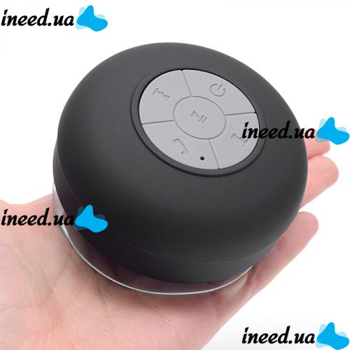 Водонепроницаемая портативная Bluetooth MP3 колонка HB Pebble X-1 для душа на присоске