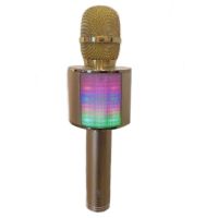Беспроводной микрофон караоке bluetooth YOSO YS-66 Gold, золотой