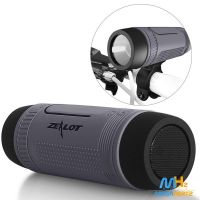 Велосипедная водонепроницаемая bluetooth колонка с фонариком Zealot S1 креплением на руль с power bank