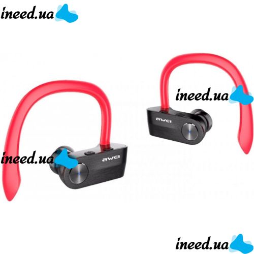 Беспроводные Bluetooth наушники Awei T2 Red, красные