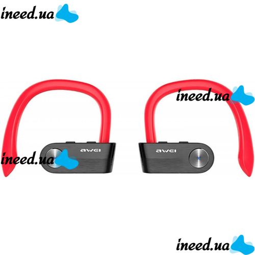 Беспроводные Bluetooth наушники Awei T2 Red, красные