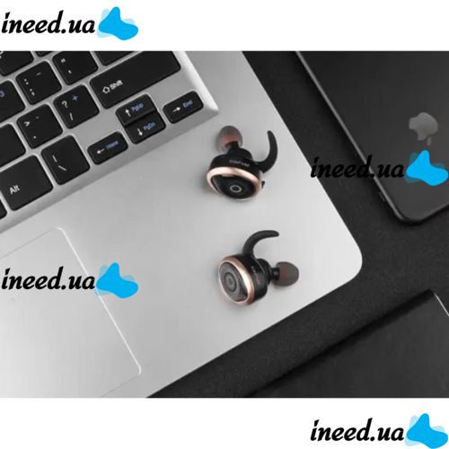 Беспроводные Bluetooth наушники Awei T1 Twins Earphones Black, черные