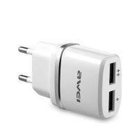 USB Сетевой адаптер Awei C-930 на  2 USB 5V, 2.1A от сети 220V