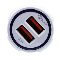 Автомобильное зарядное устройство на 2 USB QC3.0 UKC SY-681 12-32V 35W 3.1A от прикуривателя