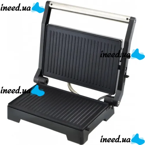 Electric grill Domotec MS-7708 1000W contact clamping electric grill for meat and vegetables, sandwich maker, sandwich maker with non-stick coating