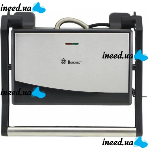Electric grill Domotec MS-7708 1000W contact clamping electric grill for meat and vegetables, sandwich maker, sandwich maker with non-stick coating
