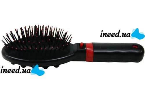 Electric Massage Comb Massage Hair Brush RM-709 for straightening hair, Vibrating Massager Comb for any type of hair Black