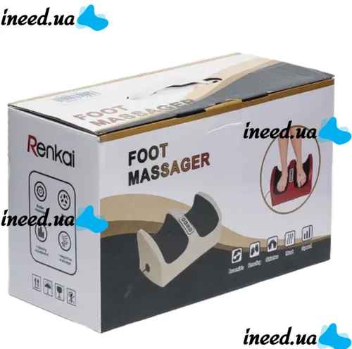 Foot Massager MP-2257 Vibrating Foot Massager, Electric Massager for Kneading feet and calves with Heating, Electric Massager Red