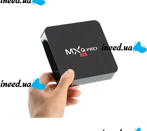 Смарт приставка для телевизора с пультом Ultra MXQ PRO 4K 1GB/8GB, Медиаплеер Android 7.1, Цифровая ТВ приставка со встроенным WiFi модулем Черная