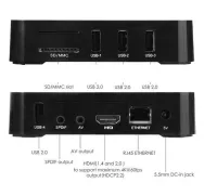 Смарт приставка для телевизора с пультом Ultra MXQ PRO 4K 1GB/8GB, Медиаплеер Android 7.1, Цифровая ТВ приставка со встроенным WiFi модулем Черная