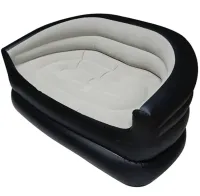 Inflatable Double Sofa Armchair Avenli 98139 Inflatable Sofa up to 200 kg for Relaxation, Flocked Ottoman Bed XL-1134 138x87x71 cm for Home