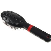 Electric Massage Comb Massage Hair Brush RM-709 for straightening hair, Vibrating Massager Comb for any type of hair Black