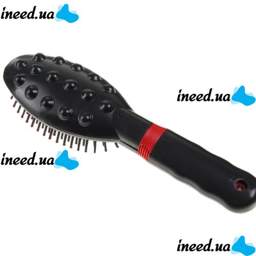 Electric Massage Comb Massage Hair Brush RM-709 for straightening hair, Vibrating Massager Comb for any type of hair Black