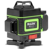 Лазерный 4D 16-линейный зеленый нивелир Hilda DG-147 для измерения пересечения, Самовыравнивающийся уровень 16 лучей на 360 с индикатором заряда