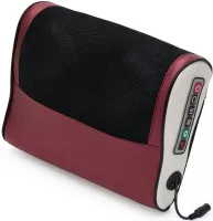 Массажная подушка для спины и шеи Massage Cushion FG214 3 режима работы с подогревом 24W Роликовый массажер FG-214 15 шариков от сети и прикуривателя