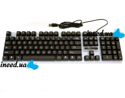 Игровой набор Gaming ZGB G21B проводная игровая клавиатура и мышь для ПК с RGB светодиодной подсветкой, Компьютерный комплект мышка и клавиатура