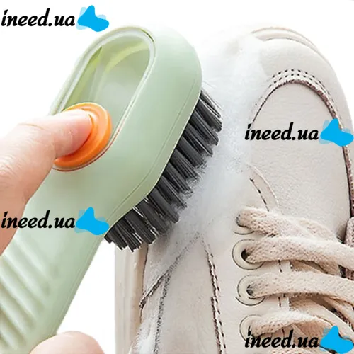 Многофункциональная универсальная щетка MHZ Cleaning Brush для чистки одежды и обуви, Щётка для мытья посуды с дозатором для моющего средства