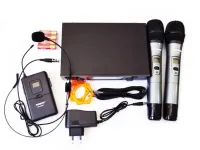 Радиосистема Shure SH-600G3, база, 2 микрофона, гарнитура беспроводная профессиональная радиосистема с двумя микрофонами и базой