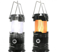 Camping Flashlight with Solar Charging for Phone USB SH-5800T 6led Camping Lamp with Solar Battery, Rechargeable Flashlight G-85
