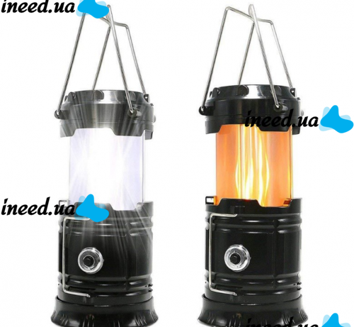 Camping Flashlight with Solar Charging for Phone USB SH-5800T 6led Camping Lamp with Solar Battery, Rechargeable Flashlight G-85