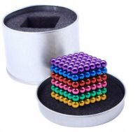 Цветной Неокуб радуга Оригинал Neocube Rainbow mix colour 216 шариков 5мм в боксе