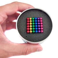 Цветной Неокуб радуга Оригинал Neocube Rainbow mix colour 216 шариков 5мм в боксе