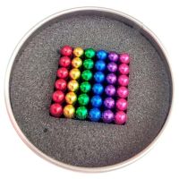 Цветной Неокуб радуга Оригинал Neocube Rainbow mix colour 216 шариков 5мм в боксе