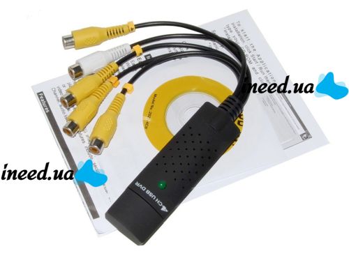 4х канальный EasyCap карта видеозахвата USB2.0 Easy Cap