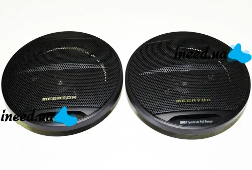 Автомобильные колонки акустика Megavox MD-459-S3 10 см 230W 2шт в машину, Круглые 3-х полосные динамики Мегавокс в авто, Автоакустика 230Вт Черные