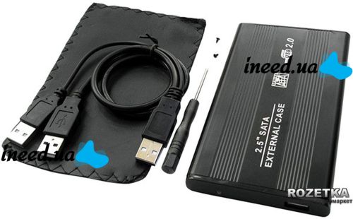 Внешний карман Grand-X U25 для 2,5" USB 2.0 SATA HDD диска External Case для жесткого диска